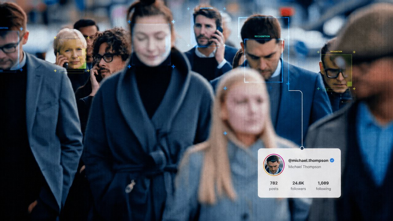 Instagram face search illustration