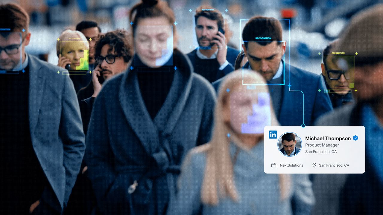 Find LinkedIn accounts by face